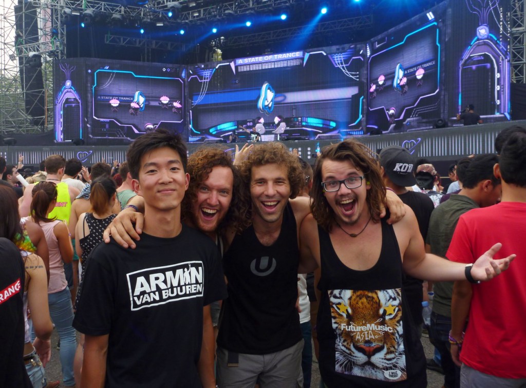 2014-03-14 - 031 - ASOT 650 - Albert, Nic, Alec, and Matt are pumped.